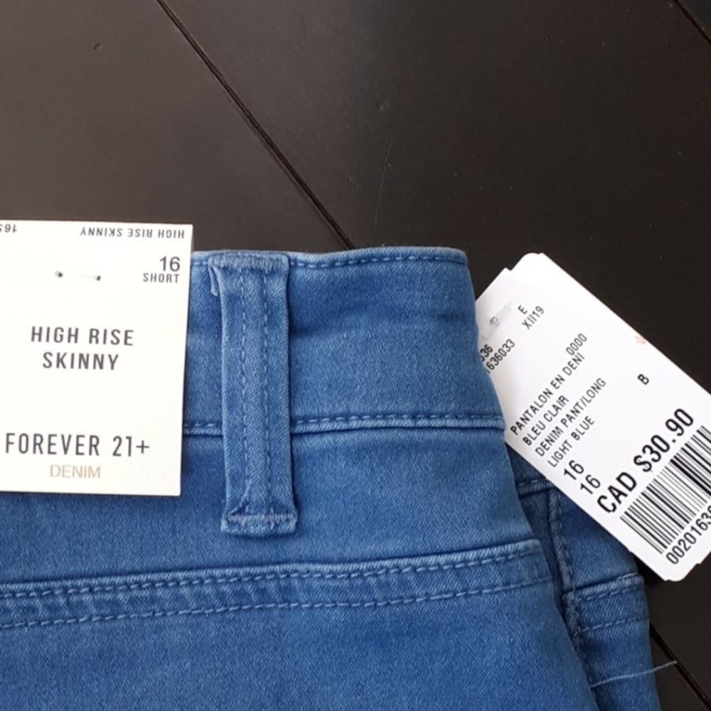 Forever21+ Skinny Jeans, 16 Short